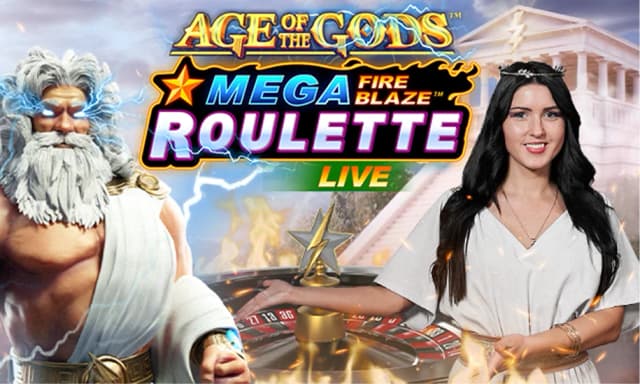 Mega Fire Blaze Age of the Gods Roulette Live